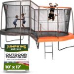 JumpKing 10′ x 17′ Multi-Level Oval Trampoline - Image 2