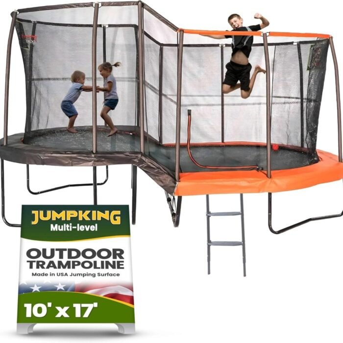 JumpKing 10′ x 17′ Multi-Level Oval Trampoline - Image 2