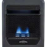 Bluegrass Living Natural Gas Vent Free Blue Flame Gas Space Heater With Blower and Base Feet – 20,000 BTU