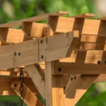 Backyard Discovery Callahan Cedar Wood Outdoor Pergola Swing Bench - Image 6