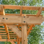 Backyard Discovery Callahan Cedar Wood Outdoor Pergola Swing Bench - Image 9