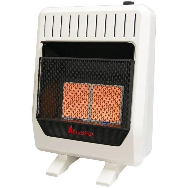 imgi_2_product-356-image-1 HearthSense Reconditioned Dual Fuel Ventless Infrared Plaque Heater with Base and Blower – 20,000 BTU, T-Stat Control – Model# IR16T-BB-R - Image 1